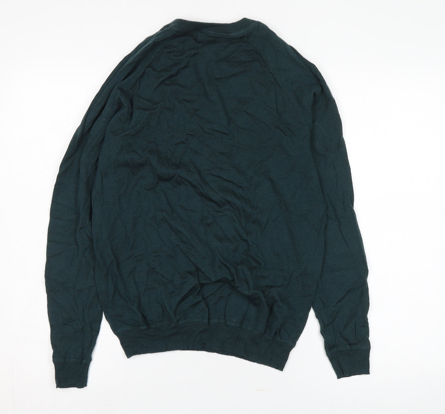 Skøvde Men's Green Pullover Jumper, Size M, Wool