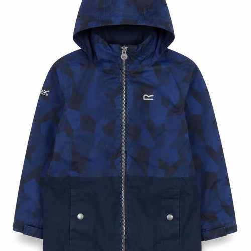 Regatta Boys Blue Parka Jacket 5 Years Hooded Waterproof