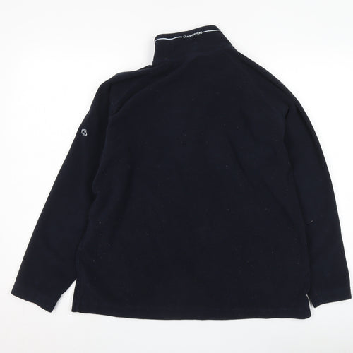 Craghoppers Black Unisex High Neck Fleece Pullover UK 18