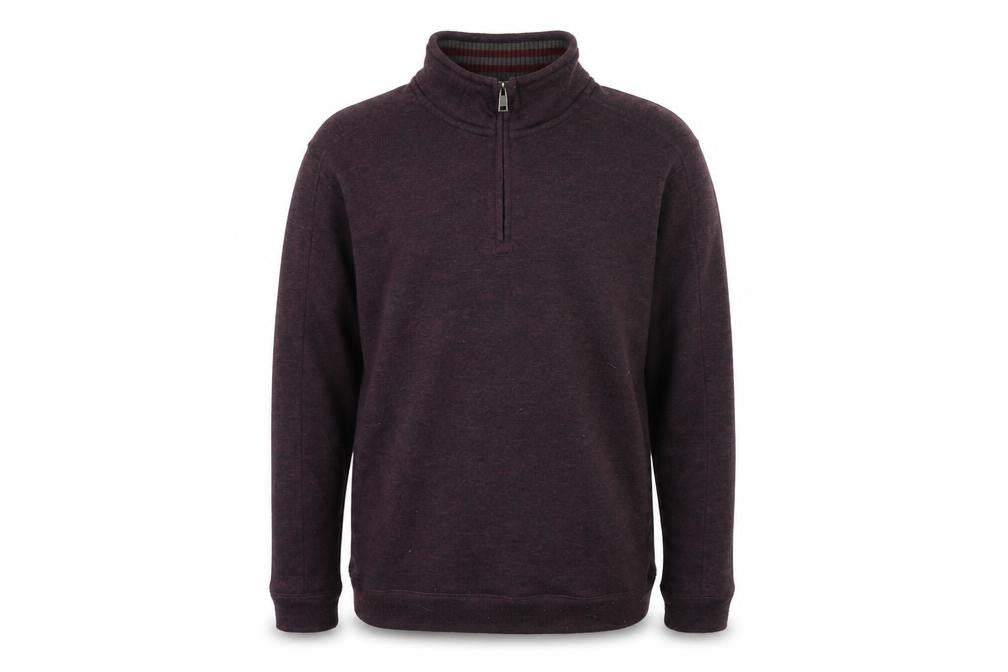 Maine New England Men's Purple 1/2 Zip Sweatshirt - Size L