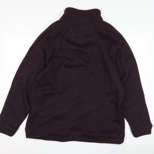 Maine New England Men's Purple 1/2 Zip Sweatshirt - Size L