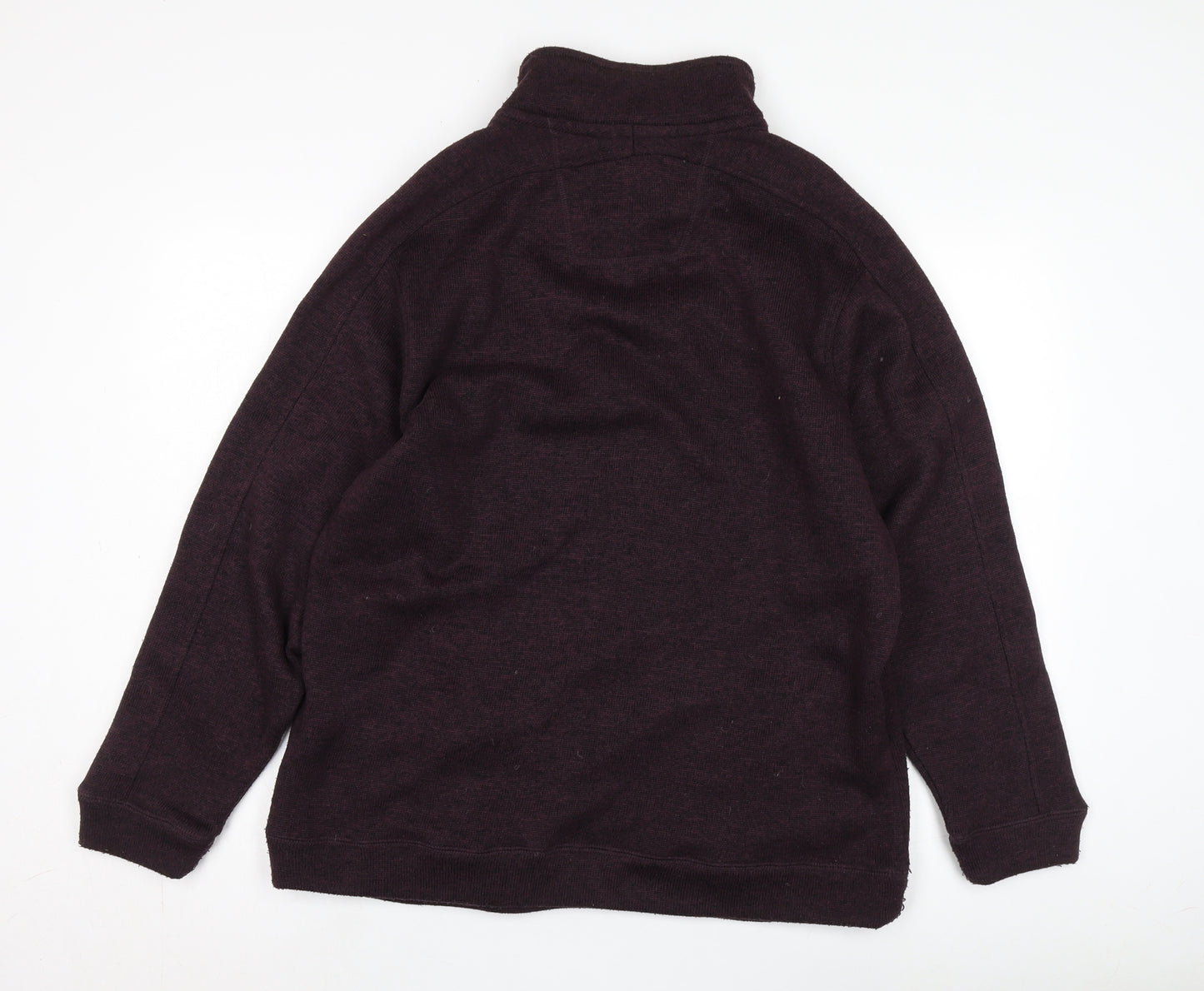 Maine New England Men's Purple 1/2 Zip Sweatshirt - Size L