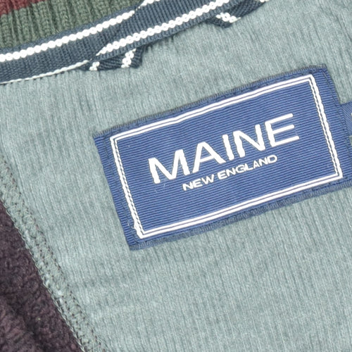 Maine New England Men's Purple 1/2 Zip Sweatshirt - Size L