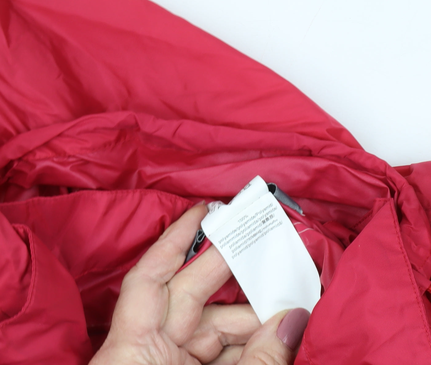 Quechua Women's Red Windbreaker Jacket Size 10