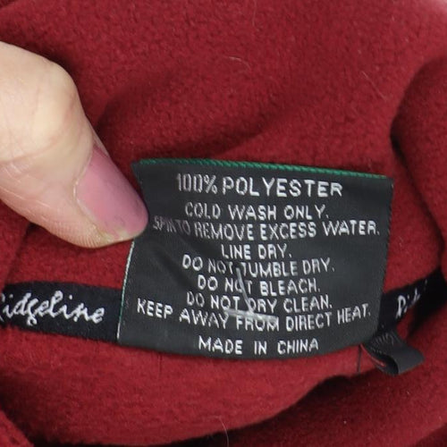 Ridgeline Women's Red Fleece Jacket Size 12