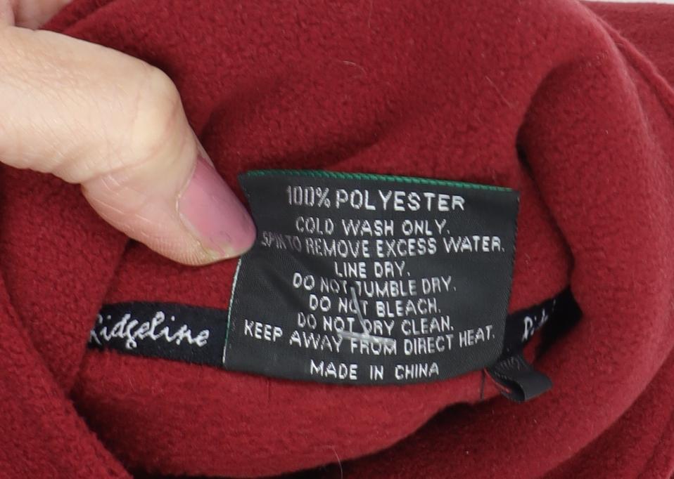 Ridgeline Women's Red Fleece Jacket Size 12