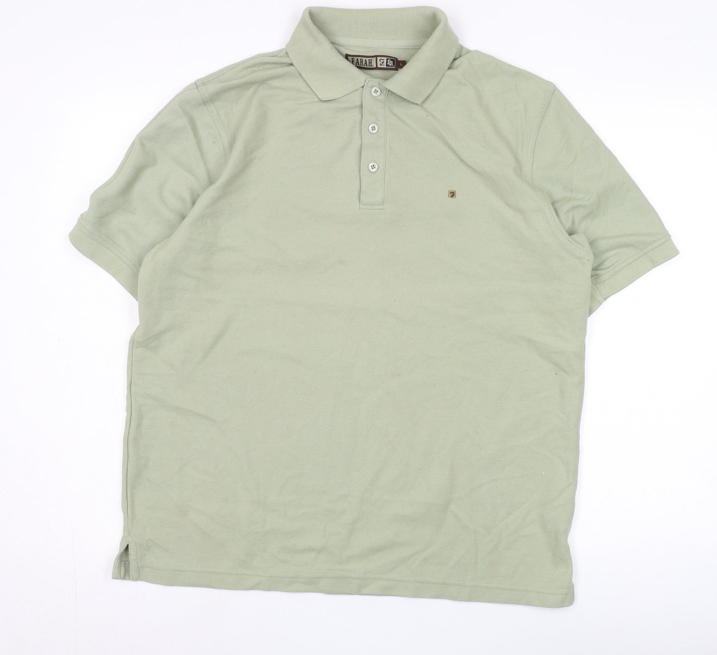 Farah Men's Green Polo Shirt Large Casual Wear
