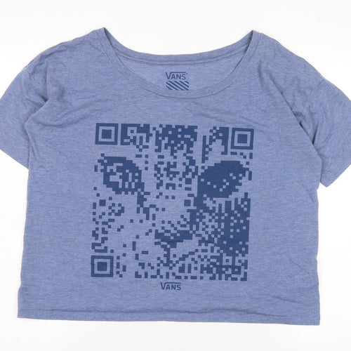 Vans Women's Blue Classic T-Shirt Medium