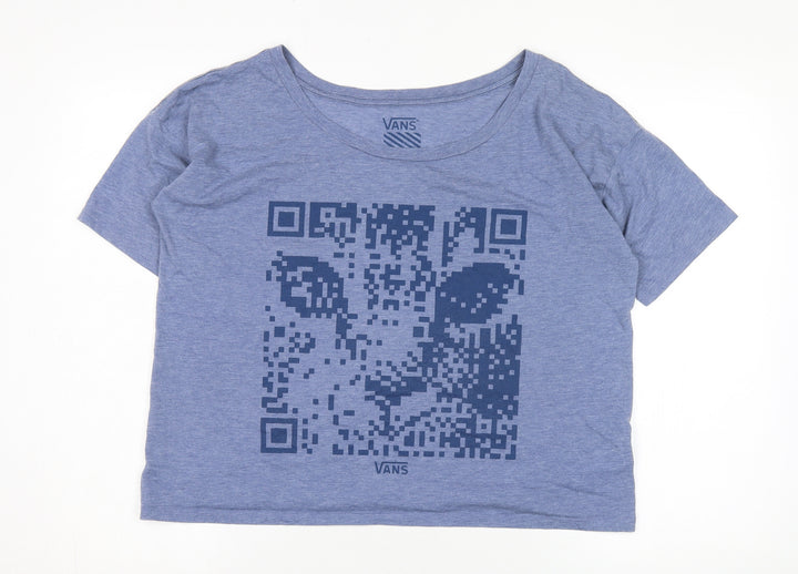 Vans Women's Blue Classic T-Shirt Medium