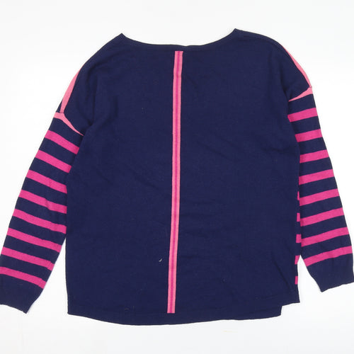 Oasis Women's Multicoloured Striped Pullover Jumper M