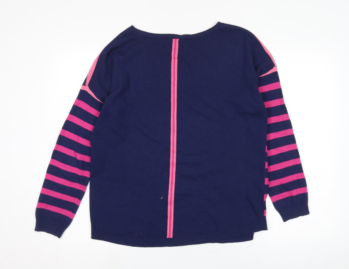 Oasis Women's Multicoloured Striped Pullover Jumper M