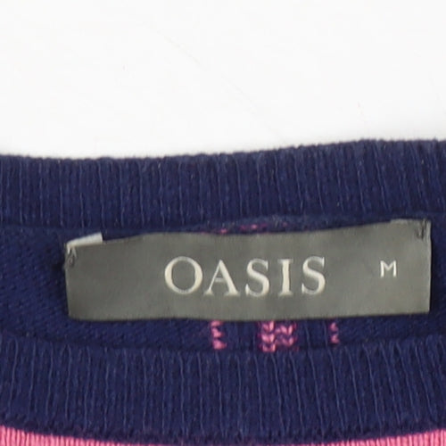 Oasis Women's Multicoloured Striped Pullover Jumper M