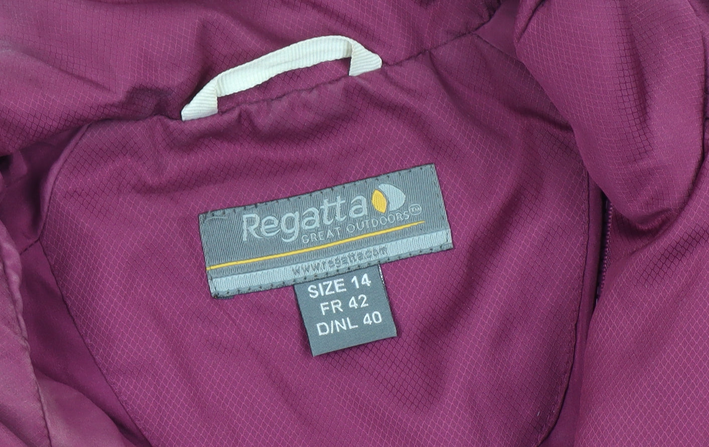 Regatta Women's Purple Puffer Jacket Size 14
