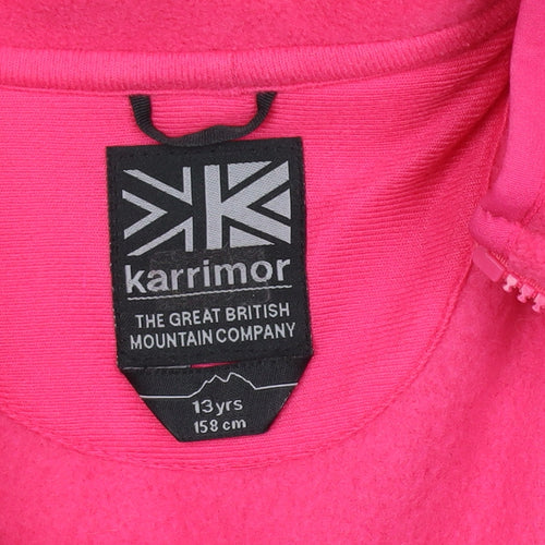 Karrimor Girls Pink Fleece Jacket 13 Years