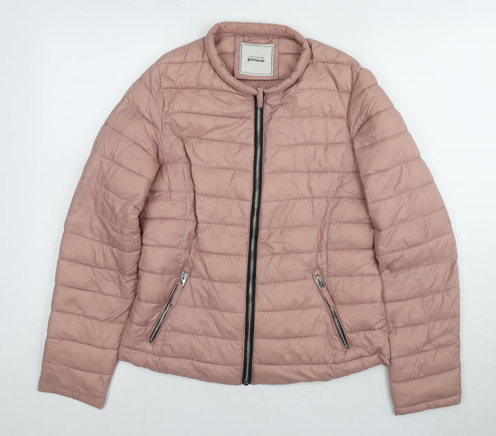 Pimkie Women's Pink Puffer Jacket, Size M, Casual Wear