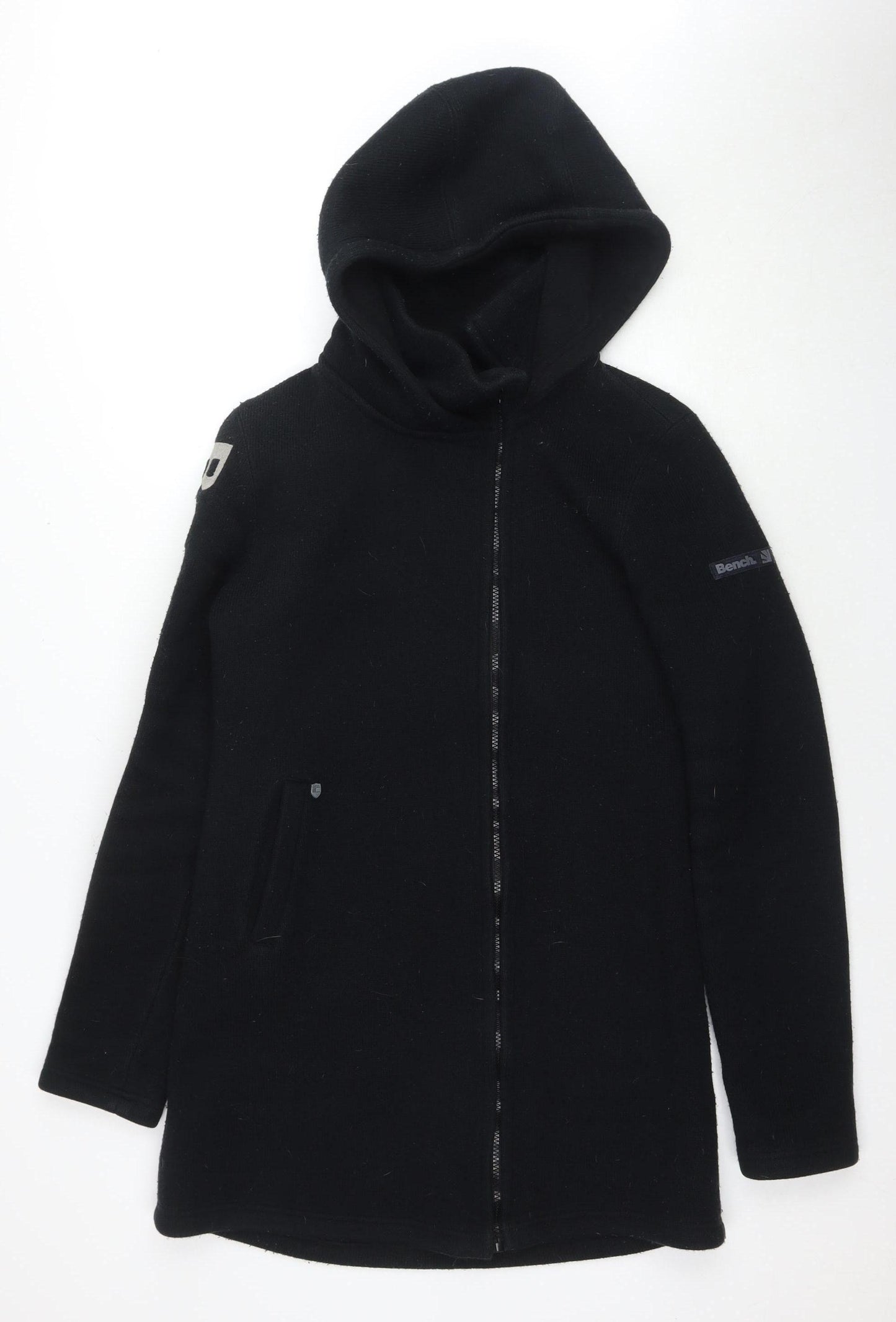 Bench Men's Black Hooded Full Zip Jacket Size L