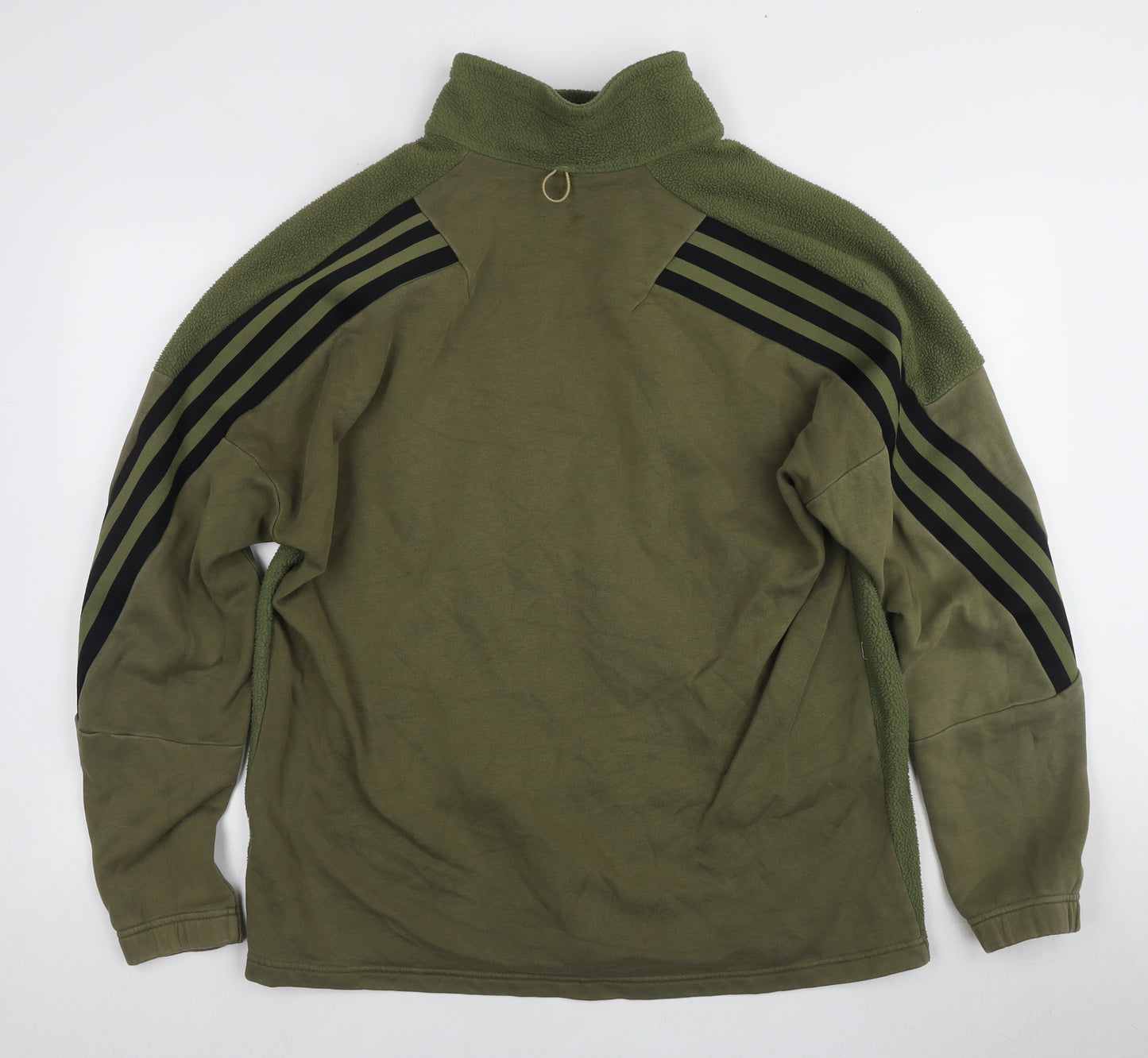 Adidas Men's Green Pullover Sweatshirt M