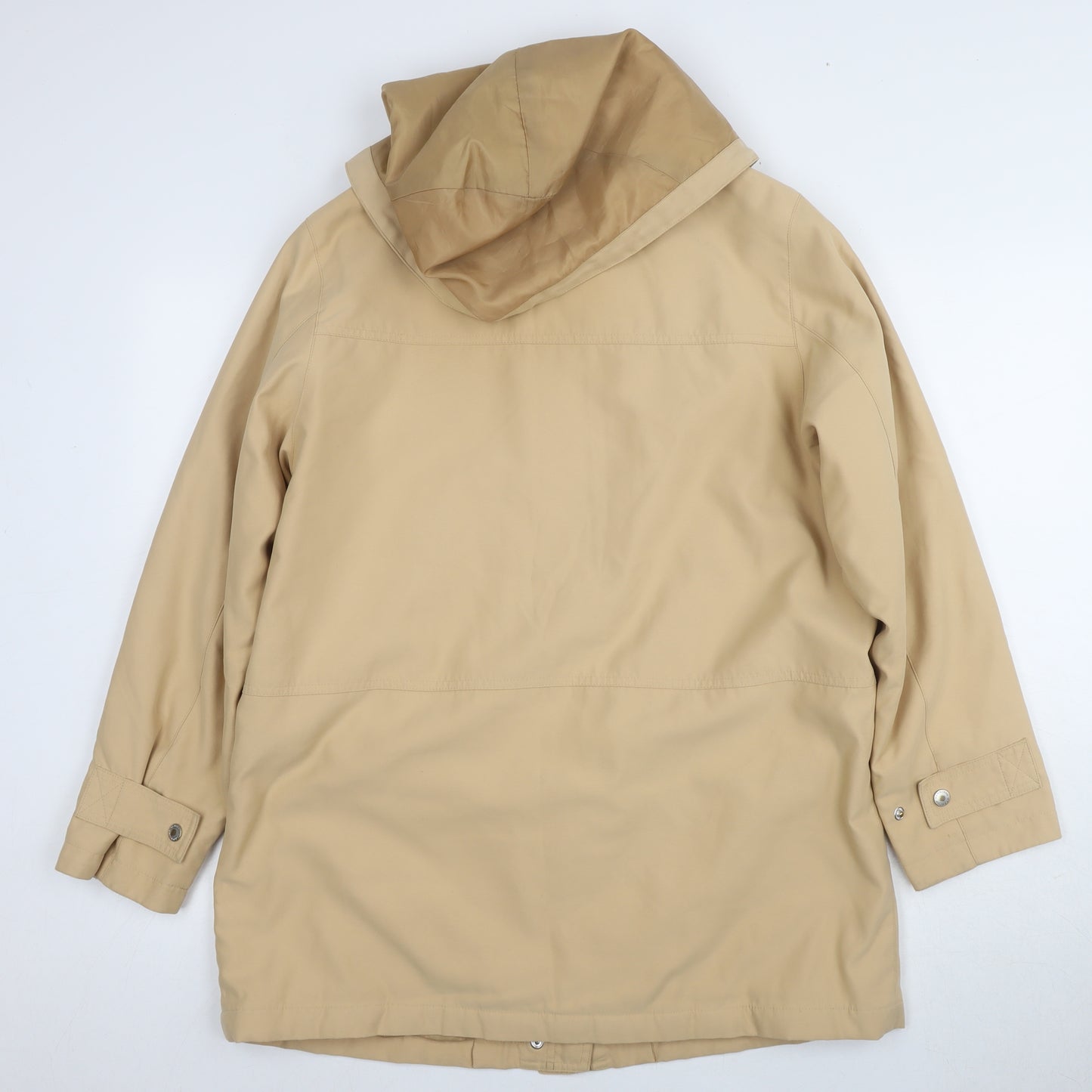 Dannimac Women's Beige Hooded Parka Jacket M Casual