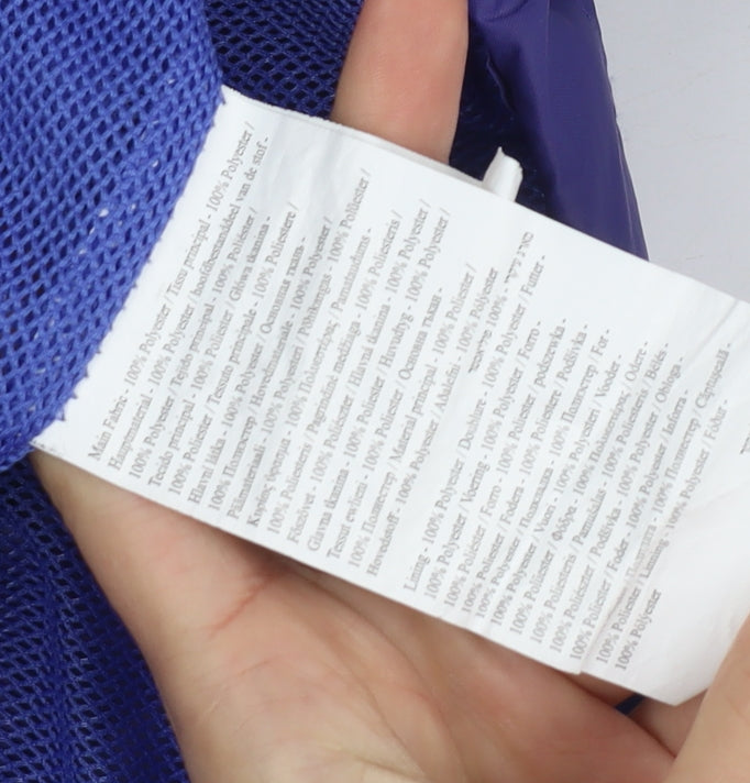 Regatta Women's Blue Hooded Rain Coat, Size 18