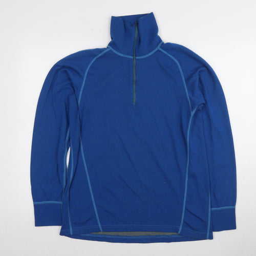 DeWalt Men's Blue 1/4 Zip Athletic Sweatshirt L
