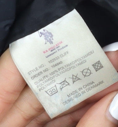 U.S. Polo Assn. Men's Black Puffer Jacket Large