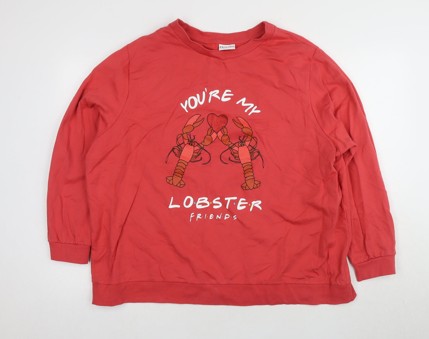 Tu Women's Red Lobster Friends Sweatshirt Size 24