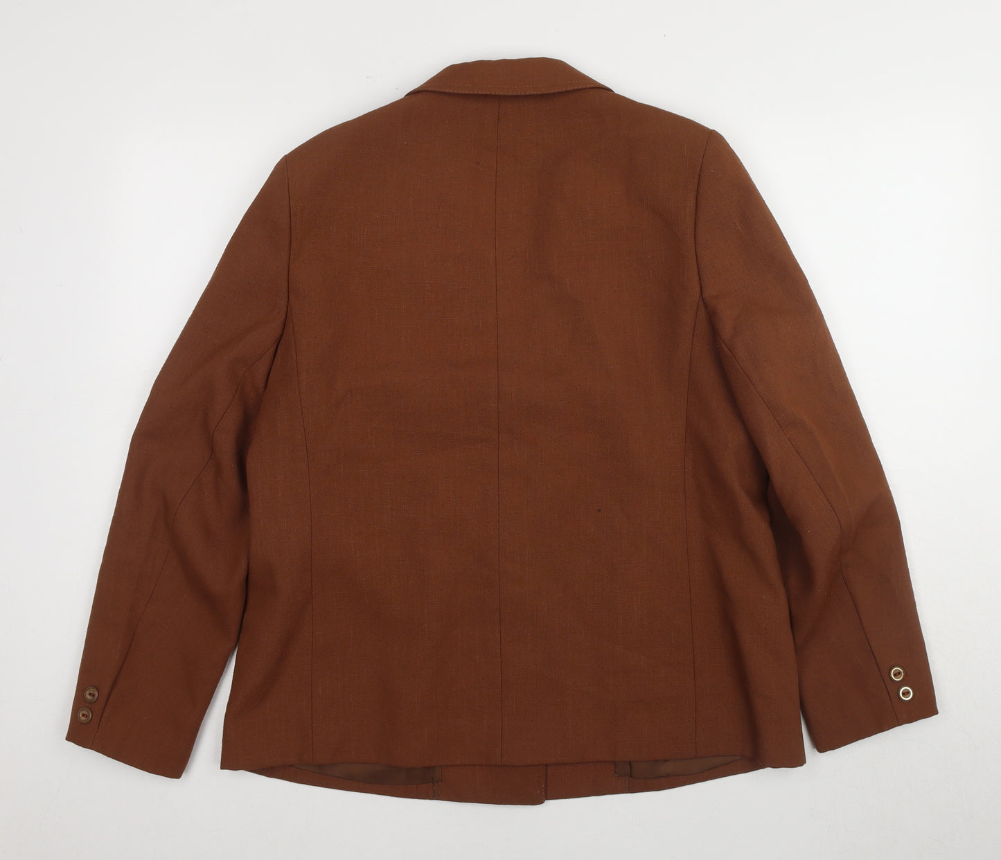 Dereta Women's Brown Tweed Blazer - Classic Style Size 18