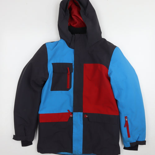 Crane Boys Blue Red Puffer Jacket 11-12 Years Winter