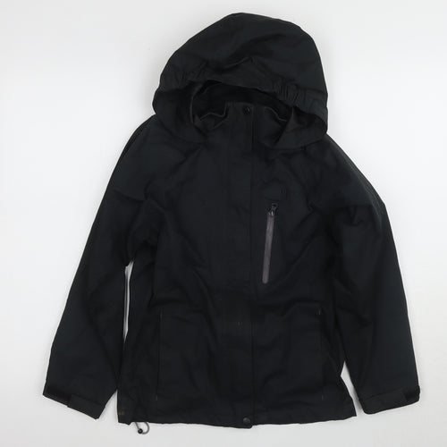 Hi Gear Boys Black Parka Jacket 9-10 Years Hooded Waterproof