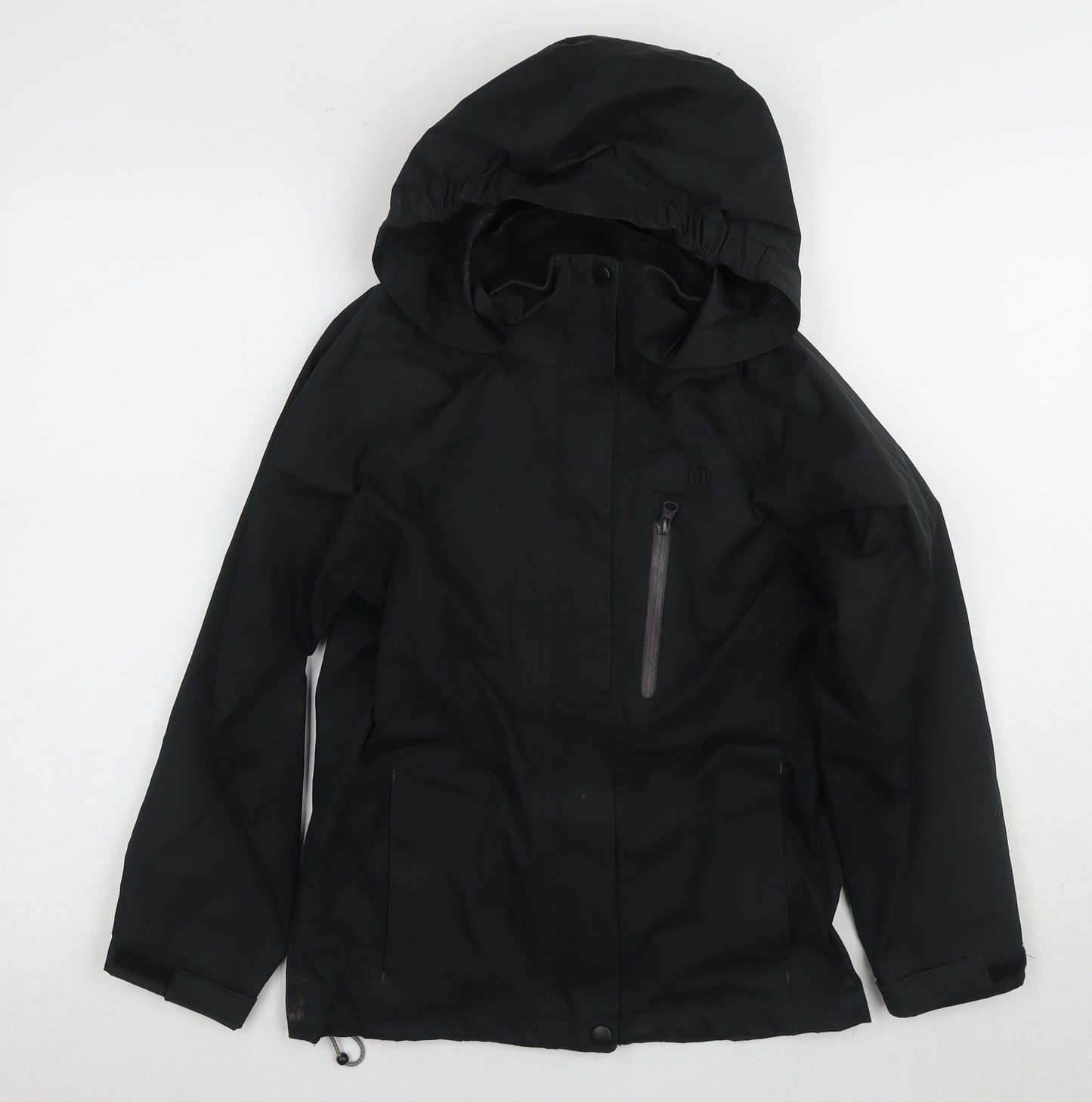 Hi Gear Boys Black Parka Jacket 9-10 Years Hooded Waterproof