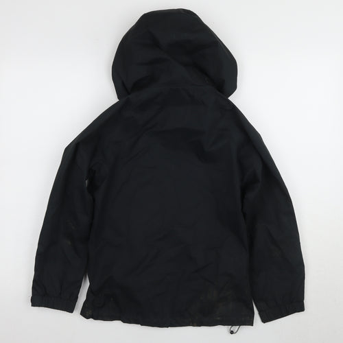 Hi Gear Boys Black Parka Jacket 9-10 Years Hooded Waterproof