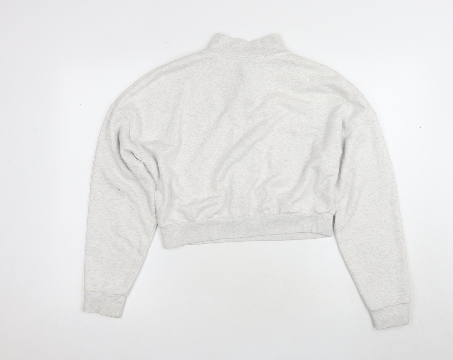 Nike Women's Grey Small Mock Neck Pullover Sweatshirt