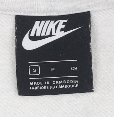 Nike Women's Grey Small Mock Neck Pullover Sweatshirt