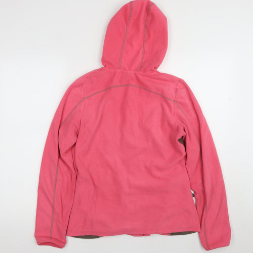 Grivel Women's Pink Hooded Fleece Jacket Size 10