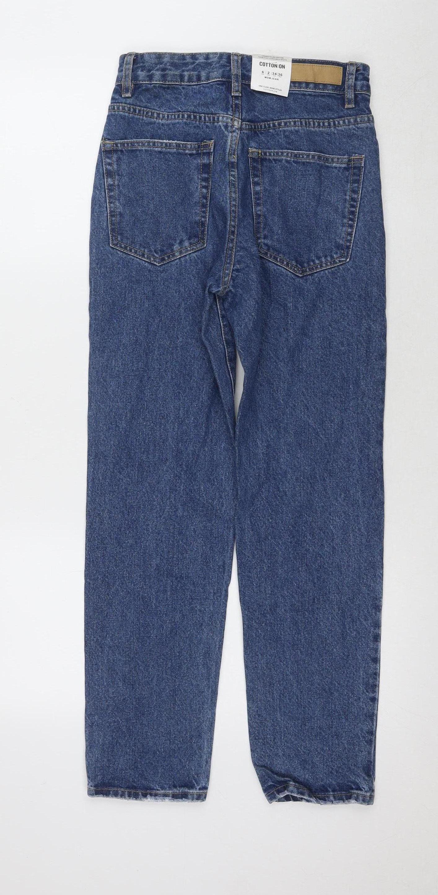 Cotton On Women's Blue Mom Jeans Size 8 New