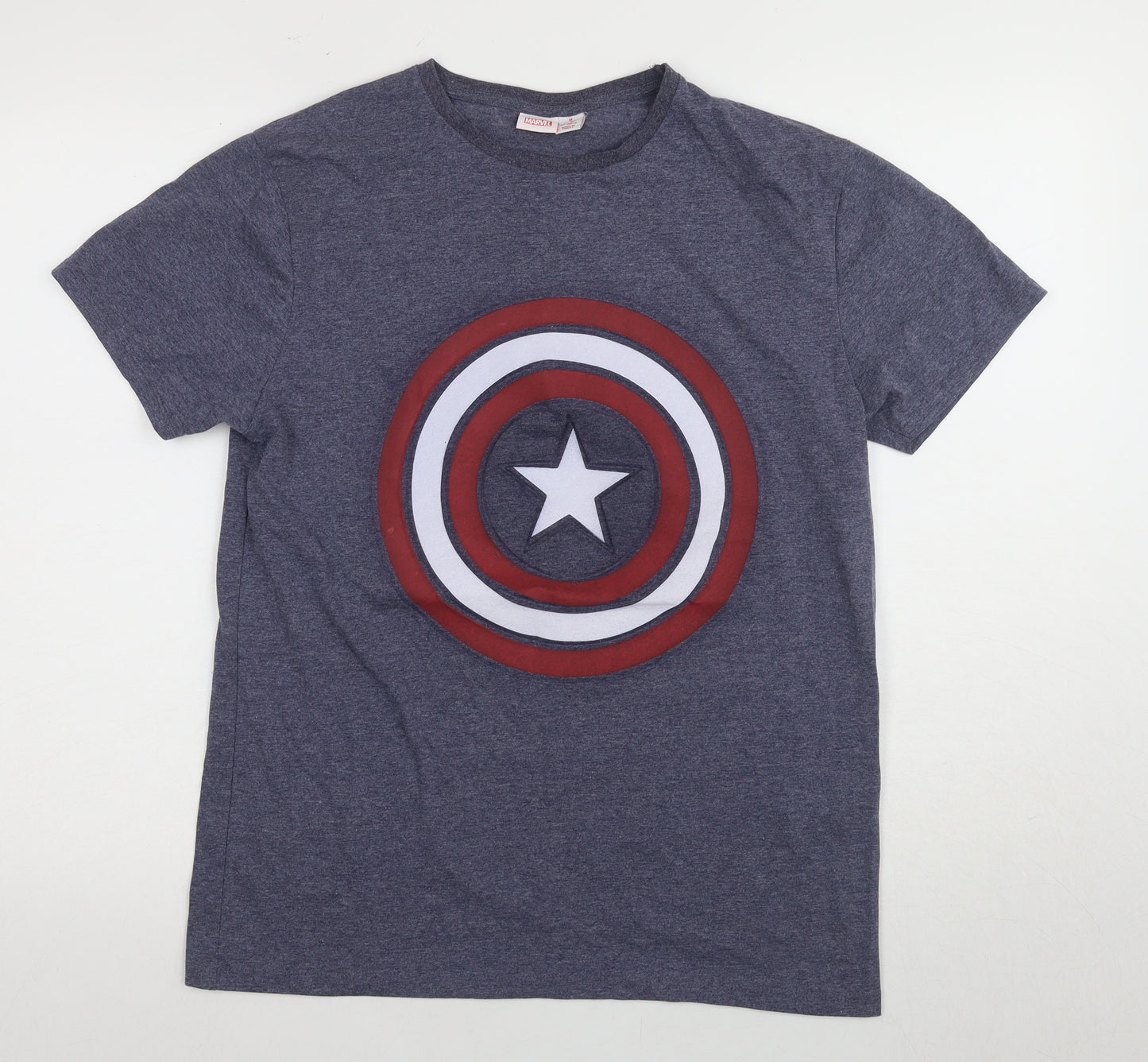 Marvel Men’s Blue Captain America T-Shirt M