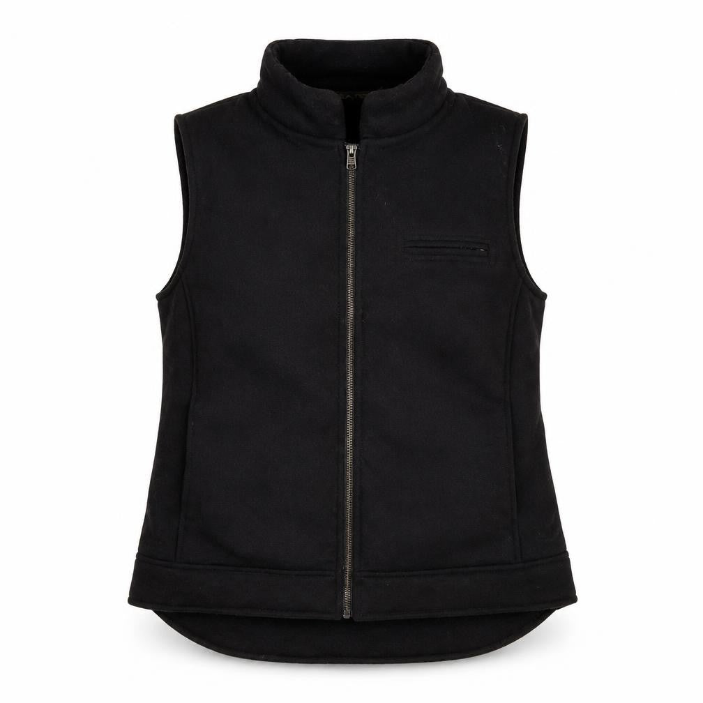 Pied A Terre Women's Black Waistcoat UK 10 Full Zip