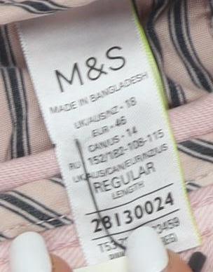 Marks and Spencer Women's Pink Straight Jeans Size 16