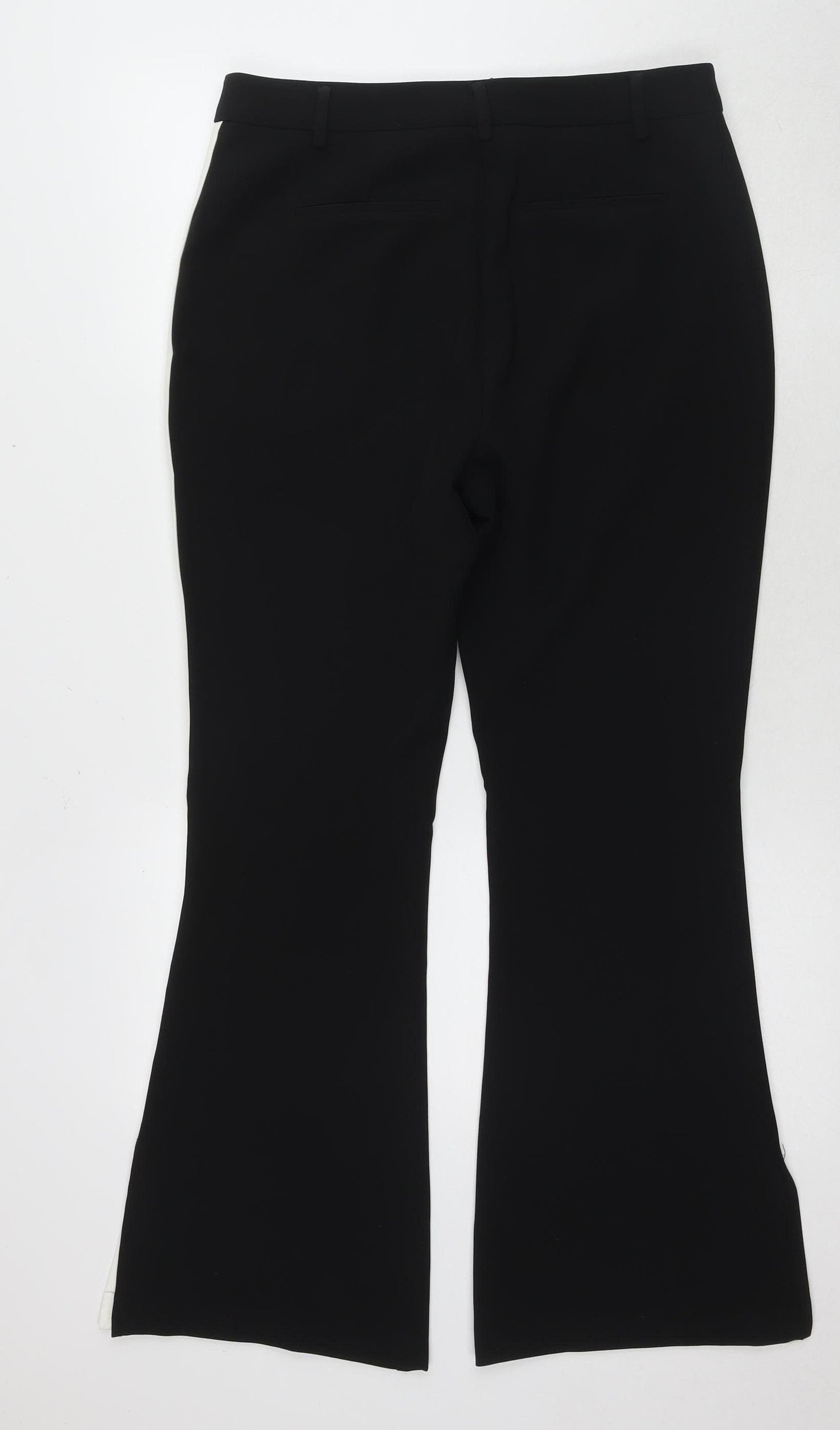 SOSANDAR Women's Black Flared Trousers Size 12