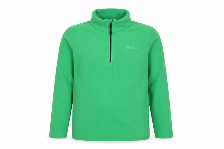 Mountain Warehouse Boys Green Fleece Sweatshirt High Neck 13Y