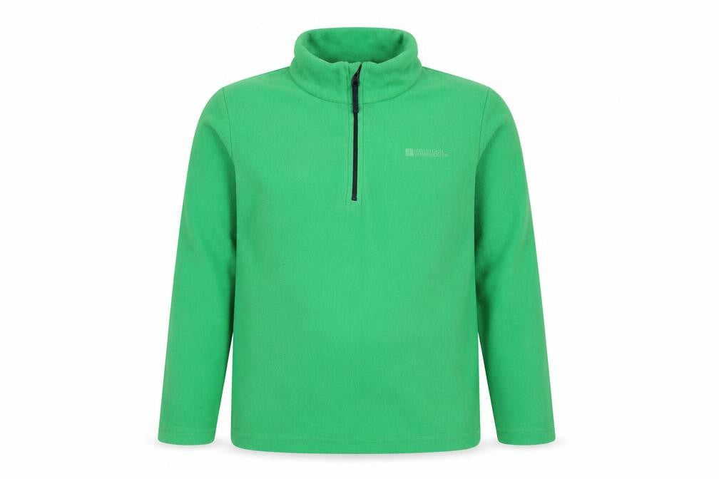 Mountain Warehouse Boys Green Fleece Sweatshirt High Neck 13Y