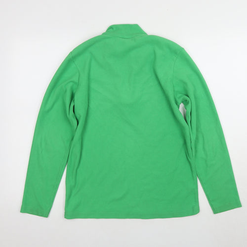 Mountain Warehouse Boys Green Fleece Sweatshirt High Neck 13Y