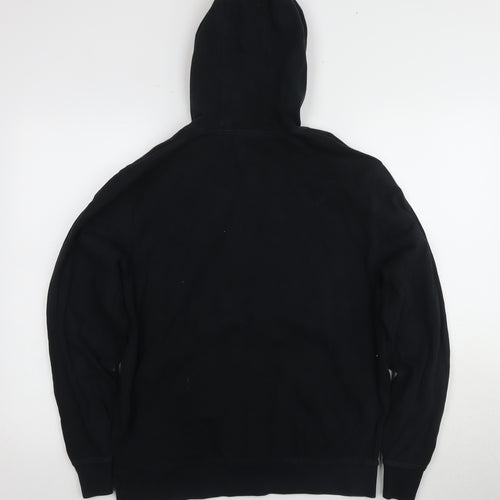 Lonsdale Men's Black Pullover Hoodie Medium