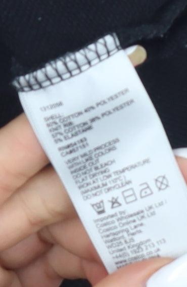 DKNY Women's Black Logo Pullover Sweatshirt L