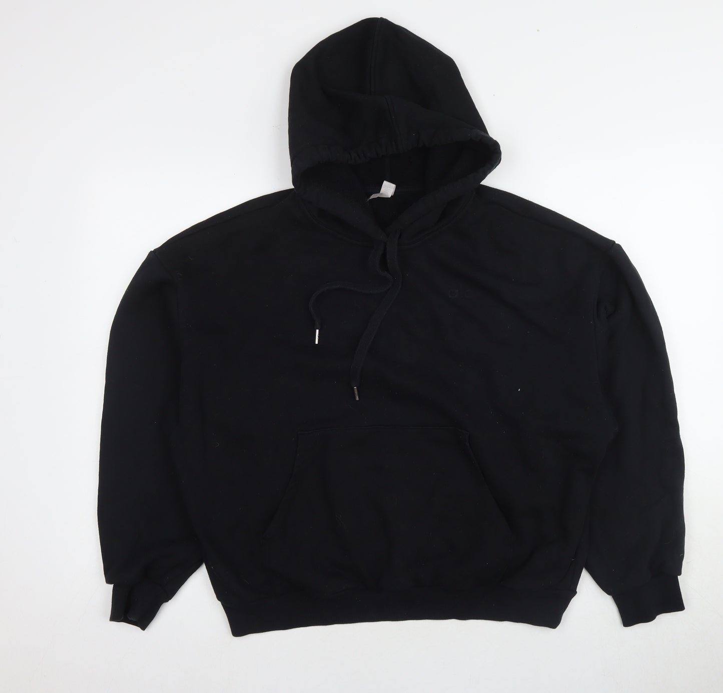 Unisex Black Pullover Hoodie - M - Casual Comfort