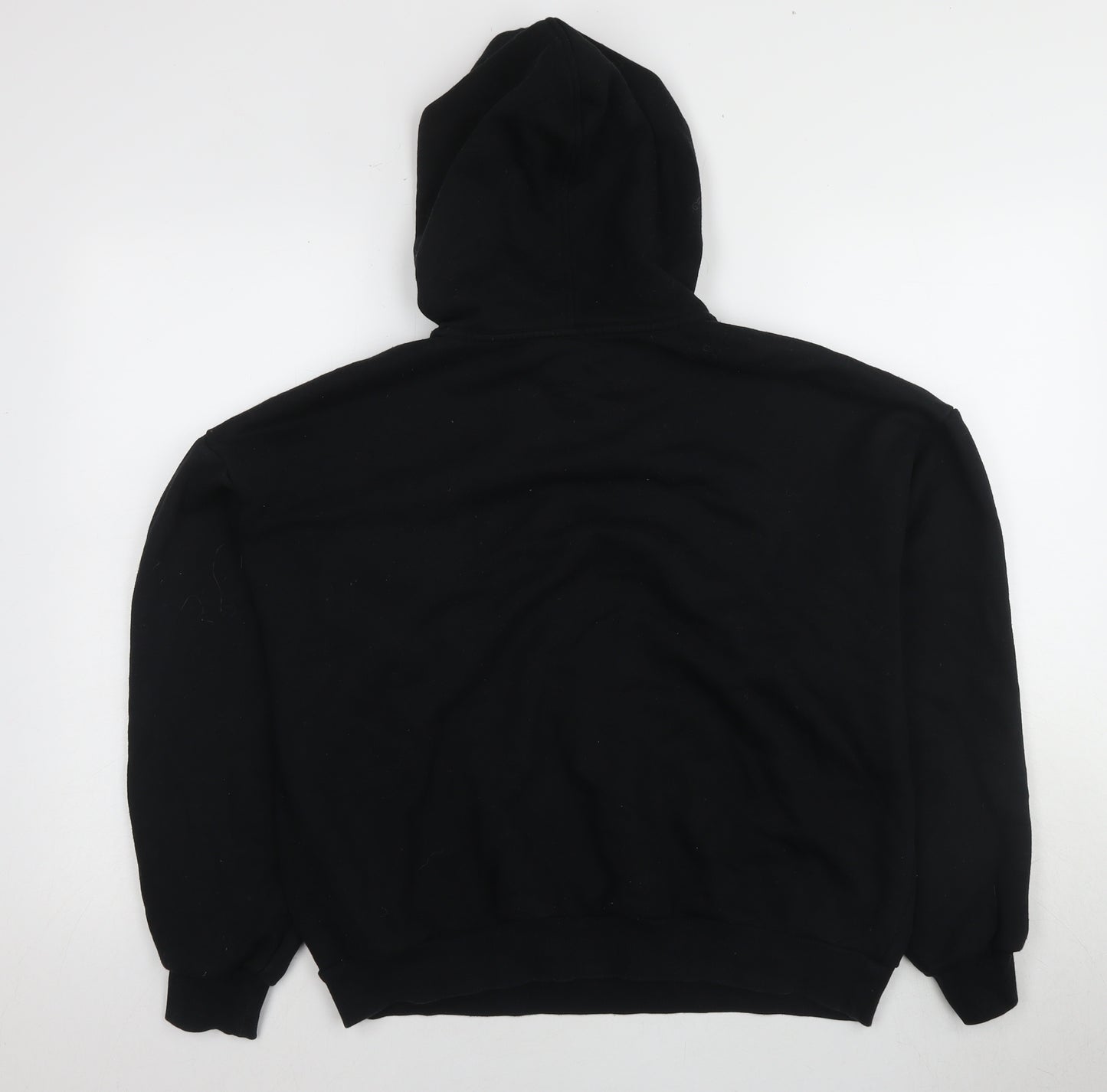 Unisex Black Pullover Hoodie - M - Casual Comfort