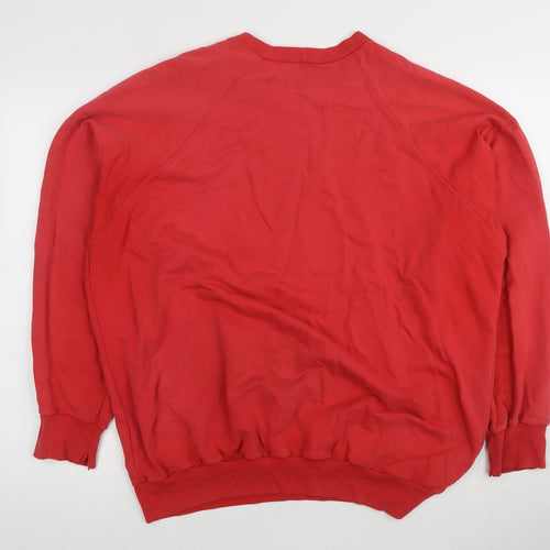 Adidas Men's Red Pullover Sweatshirt L