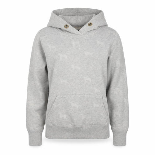 Rydale Unisex Grey Hoodie, Size 10, Animal Print