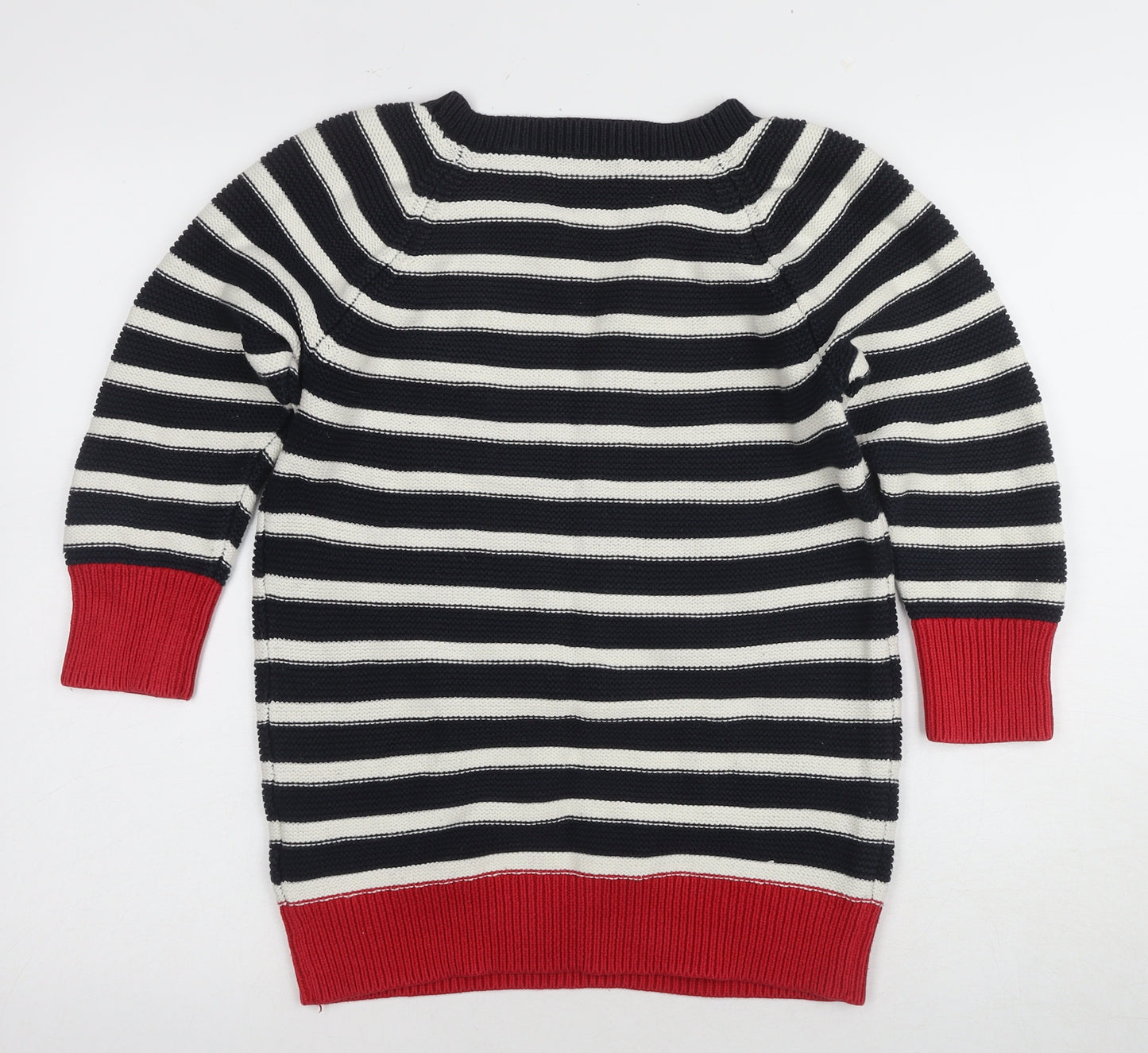 Korn Women's Black Striped Cotton Pullover L