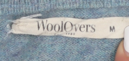 WoolOvers Women's Blue Merino Cashmere Pullover M